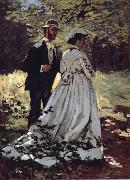 Claude Monet Les Promeneurs painting